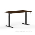 Computer Table Single Motor Height Adjustable Standing Desk Hand Crank Table Sit To Stand Desk